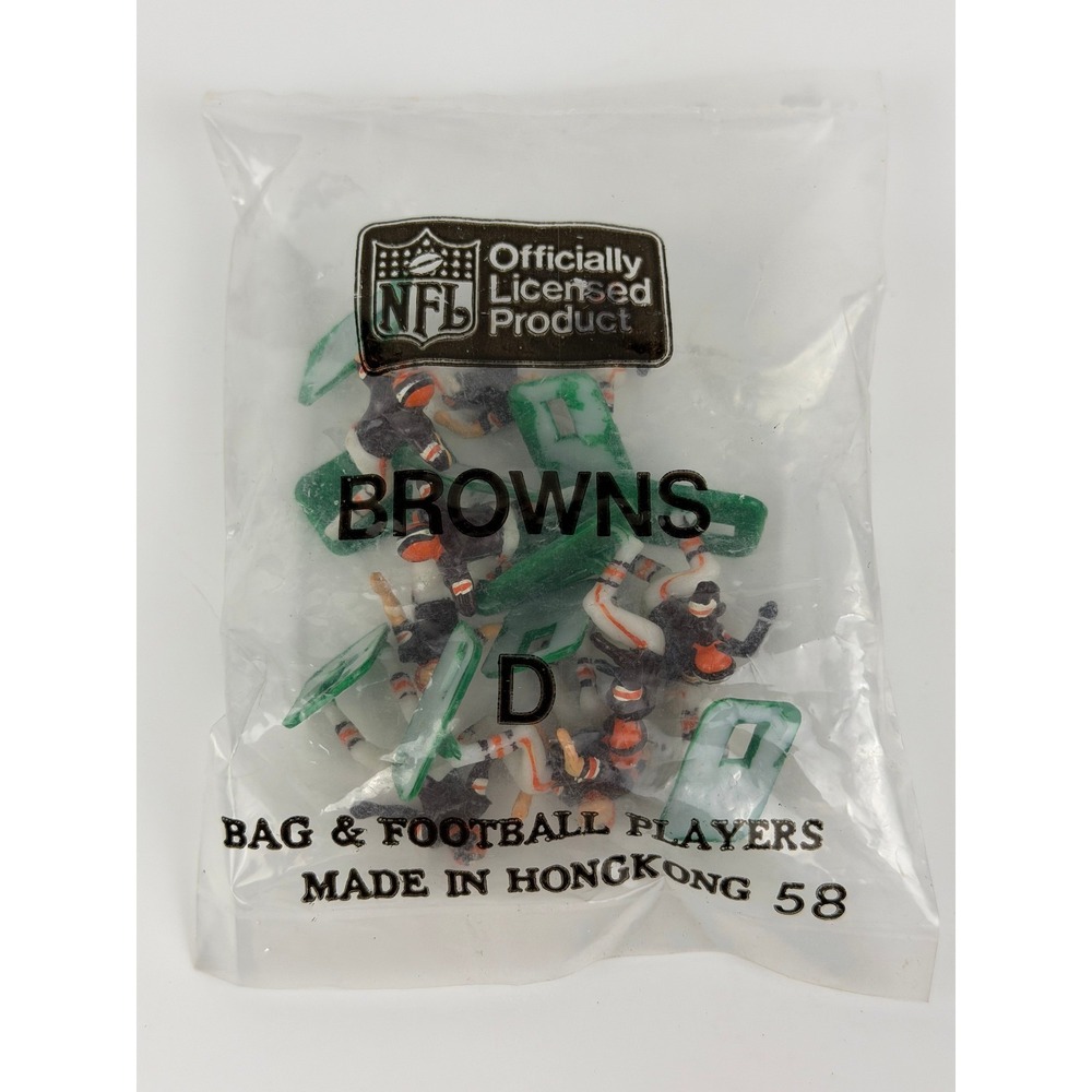Browns Vintage Tabletop Football Mini Player Figures in Bag Brand New Rare BD